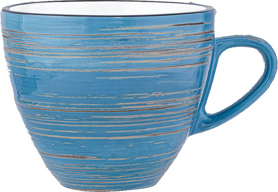 Чашка чайна Wilmax WL-669635/A Spiral Blue 190 мл