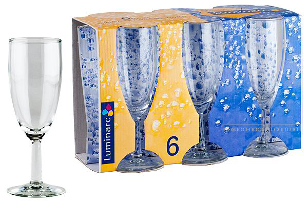 Набор бокалов для шампанского Luminarc 01974 BUBLE 150 мл