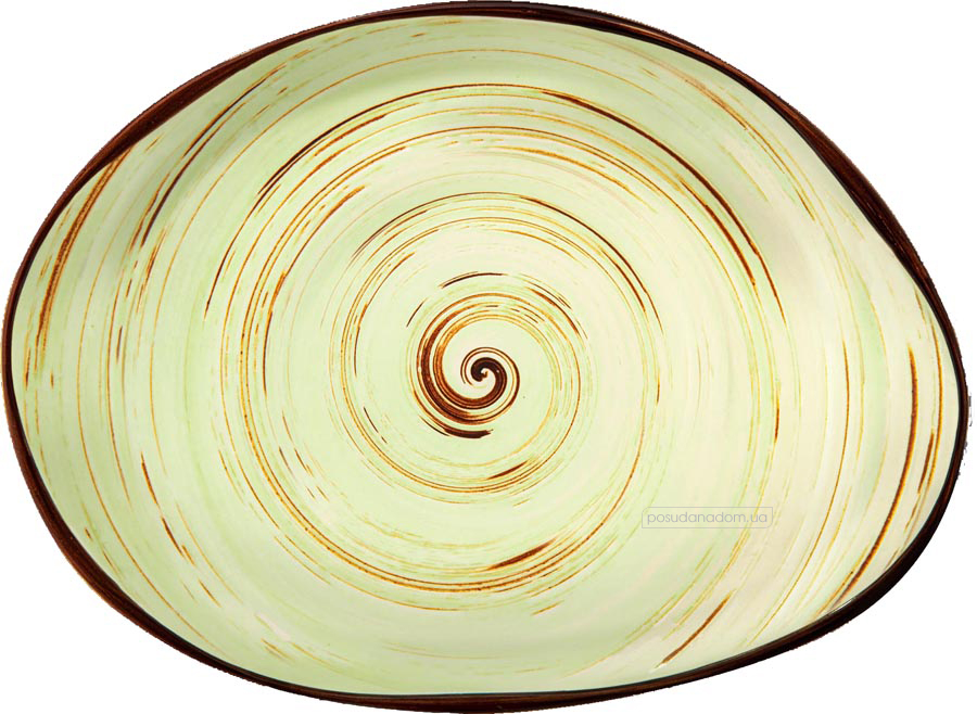 Блюдо  Wilmax WL-669142/A Spiral Pistachio 24.5x33 см