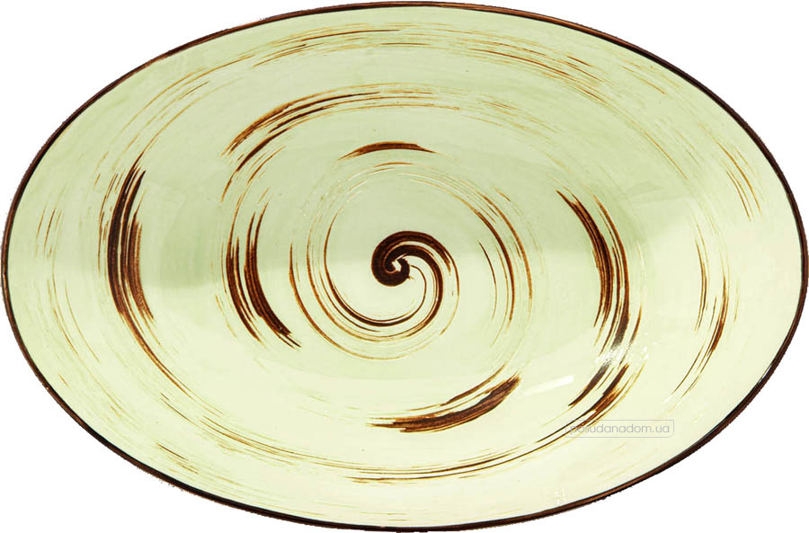 Блюдо Wilmax WL-669140/A Spiral Pistachio 16.5x25 см