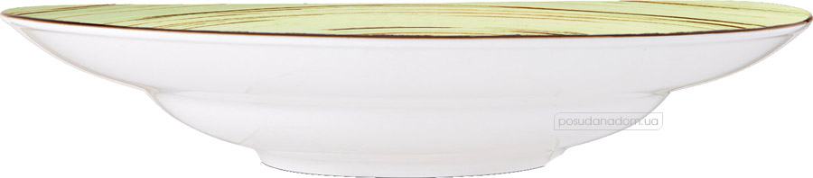 Тарілка супова Wilmax WL-669127/A Spiral Pistachio 25.5 см, каталог