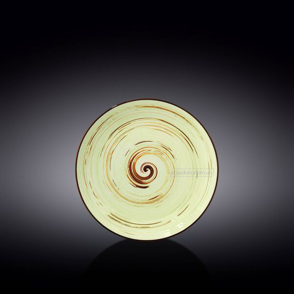 Тарілка десертна Wilmax WL-669111/A Spiral Pistachio 18 см, недорого