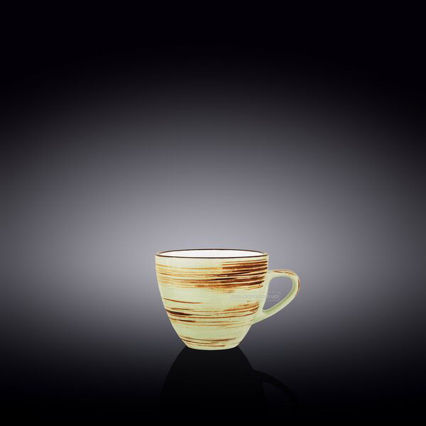 Чашка кофейная Wilmax WL-669134/A Spiral Pistachio 110 мл, каталог