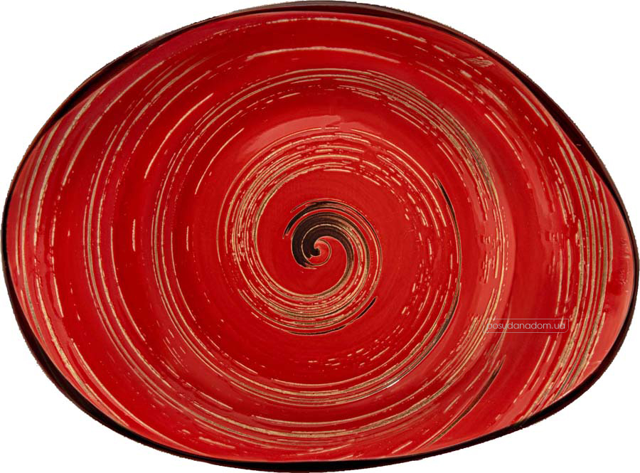 Блюдо Wilmax WL-669242/A Spiral Red 24.5x33 см