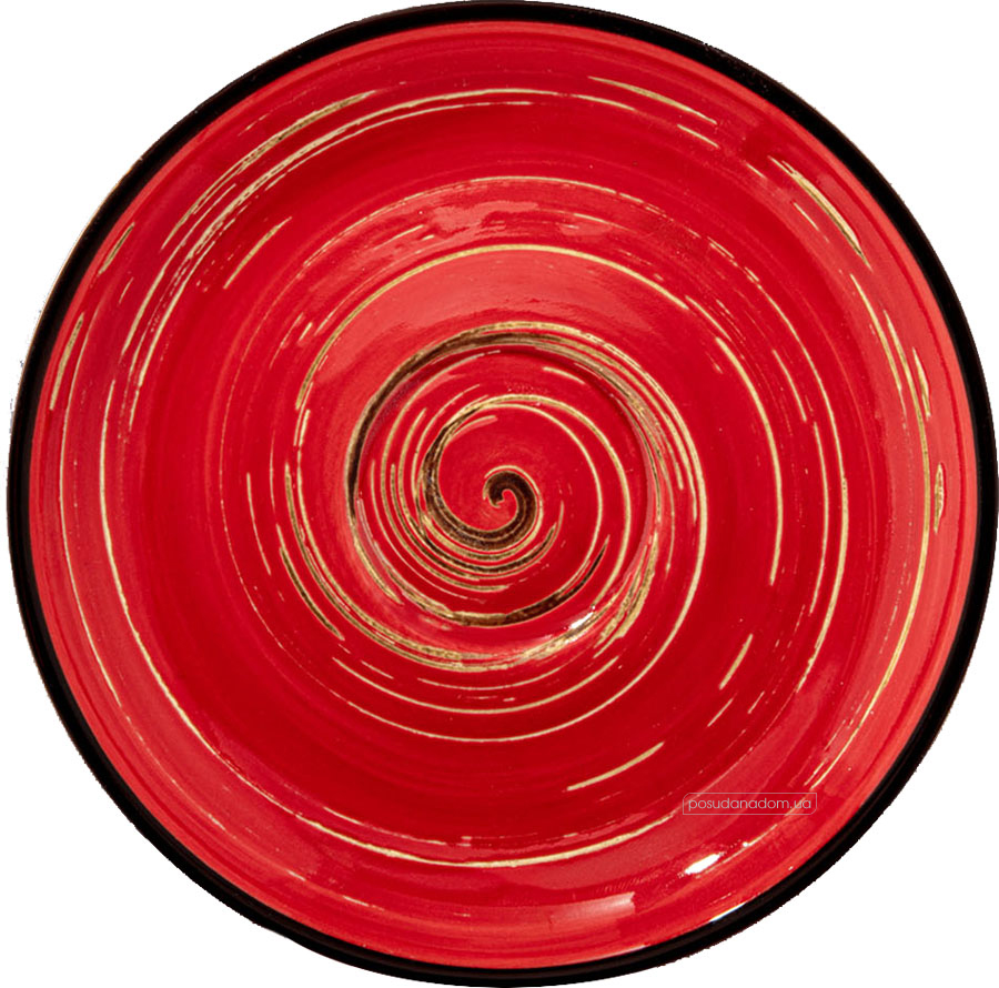 Блюдце Wilmax WL-669235/B Spiral Red
