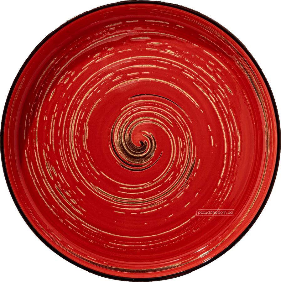 Тарілка обідня Wilmax WL-669219/A Spiral Red 23 см