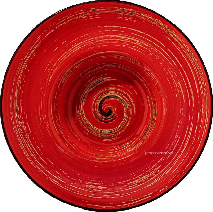 Тарелка суповая Wilmax WL-669222/A Spiral Red 20 см