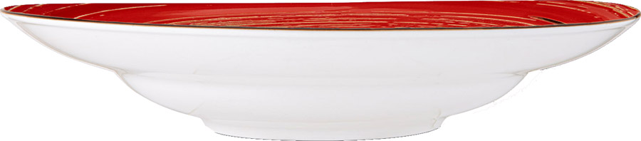 Тарілка супова Wilmax WL-669227/A Spiral Red 25.5 см, каталог