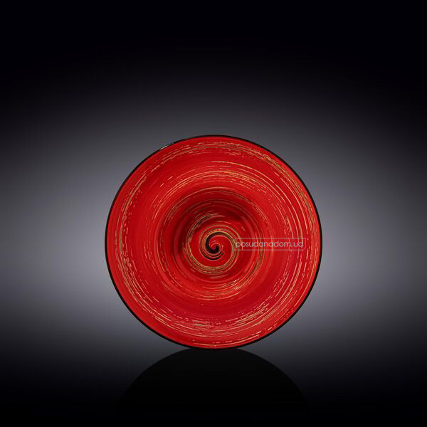 Тарілка супова Wilmax WL-669227/A Spiral Red 25.5 см, недорого