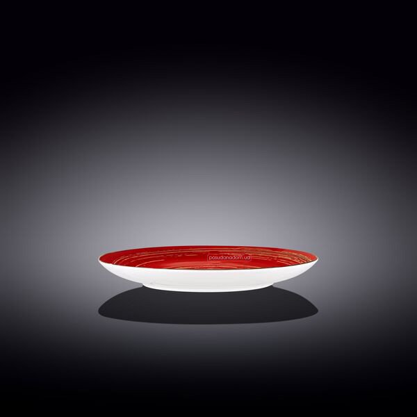 Тарілка десертна Wilmax WL-669212/A Spiral Red 20.5 см, цвет