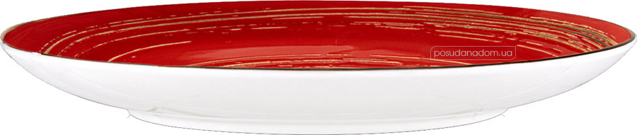 Тарелка обеденная Wilmax WL-669214/A Spiral Red 25.5 см, каталог