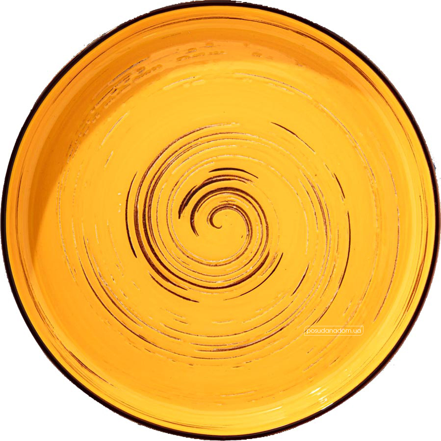 Тарілка обідня Wilmax WL-669419/A Spiral Yellow 23 см