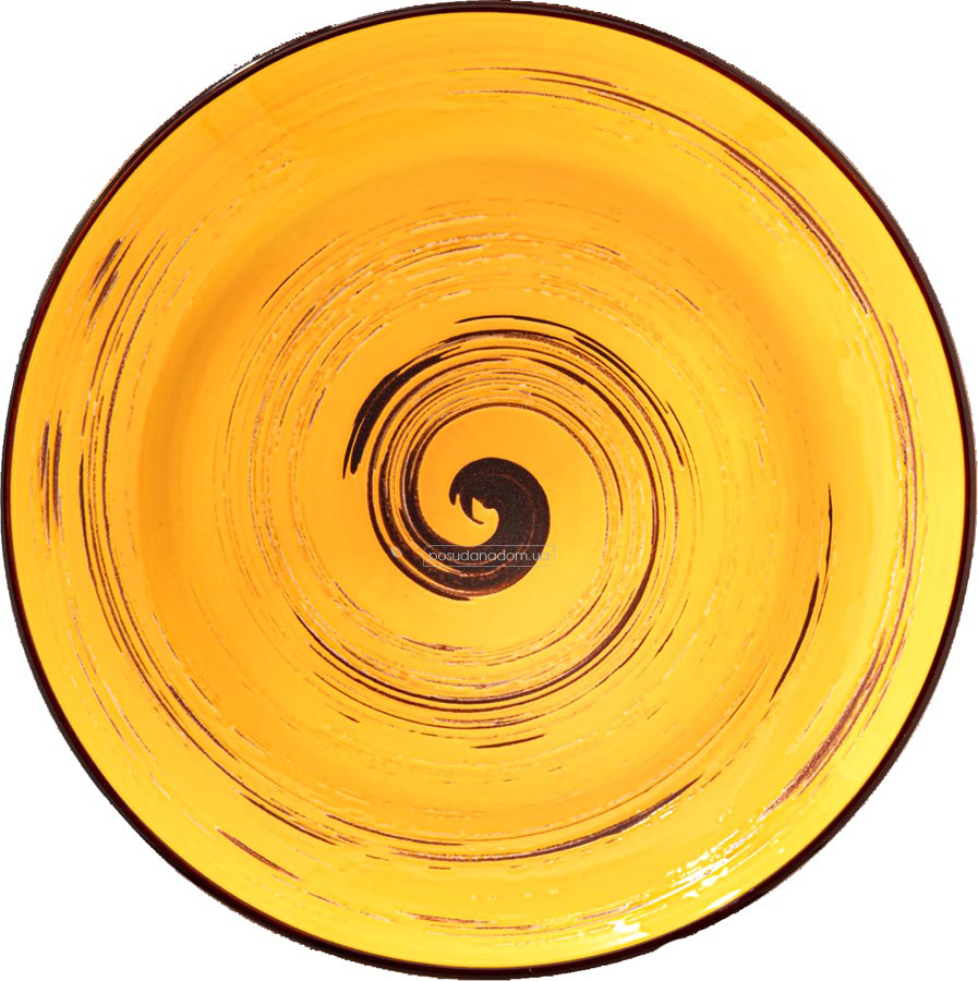 Тарелка суповая Wilmax WL-669427/A Spiral Yellow 25.5 см