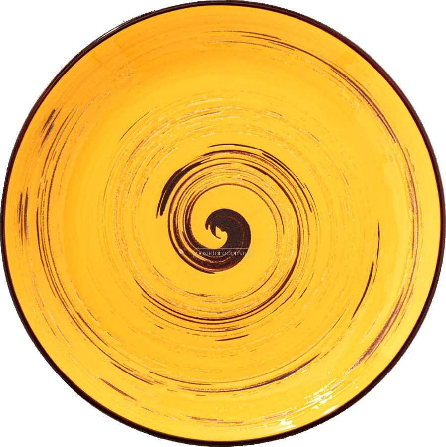 Тарілка десертна Wilmax WL-669412/A Spiral Yellow 20.5 см