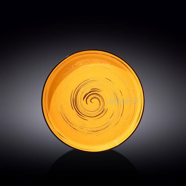 Тарілка десертна Wilmax WL-669412/A Spiral Yellow 20.5 см, недорого
