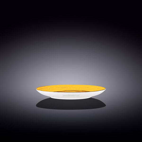 Тарелка десертная Wilmax WL-669412/A Spiral Yellow 20.5 см, цвет