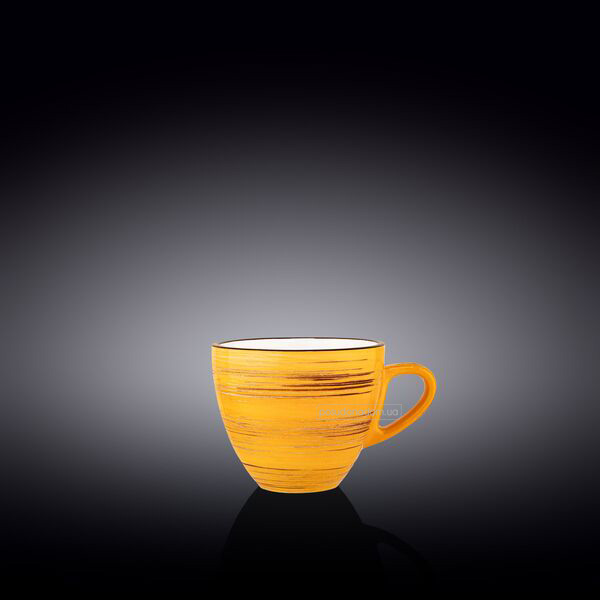 Чашка для капучіно Wilmax WL-669435/A Spiral Yellow 190 мл, каталог