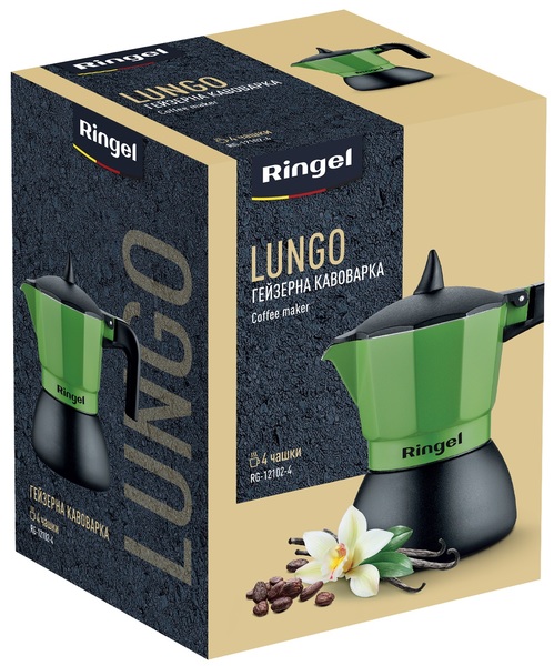 Гейзерна кавоварка Ringel RG-12102-4 Lungo 0.15 л, каталог