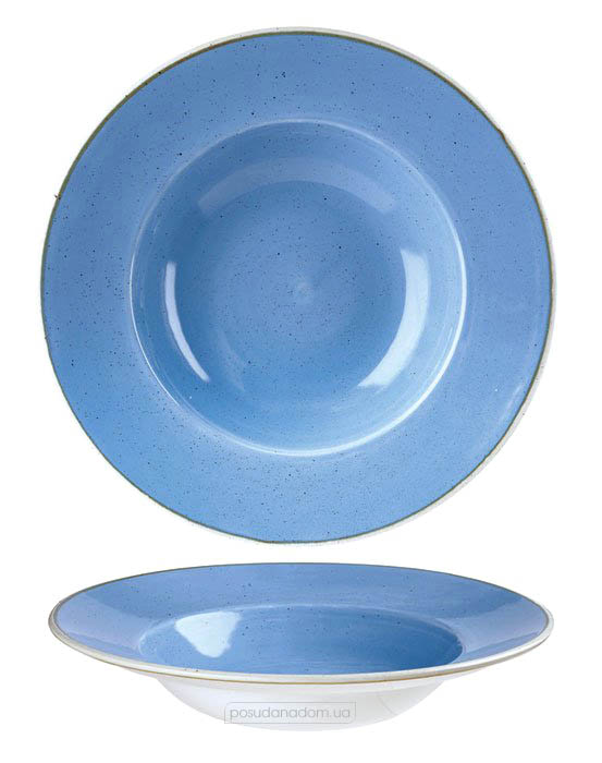 Тарелка для пасты Churchill SCFSVWBM1 Stonecast Cornflower Blue 24.5 см
