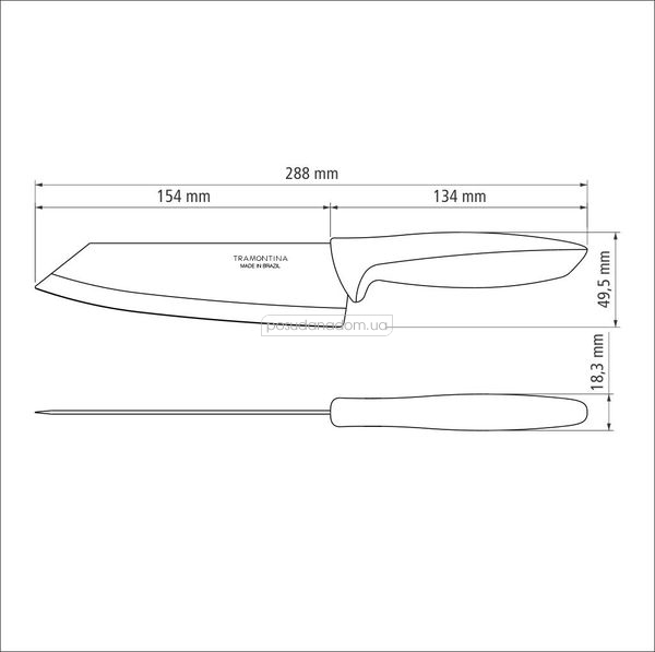 Нож Tramontina 23443/106 PLENUS 15.2 см, недорого