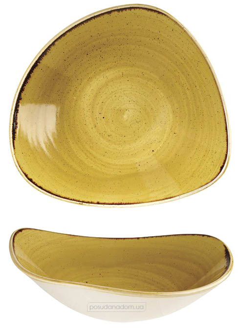 Тарілка супова Churchill SMSSTRB91 Stonecast Mustard Seed Yellow 23.5 см