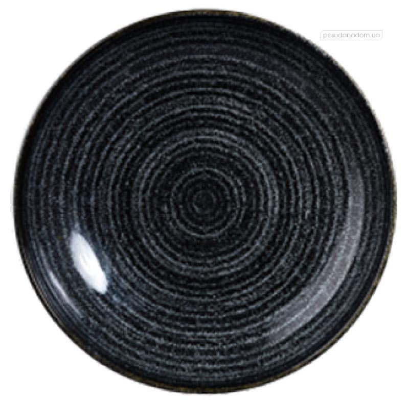 Тарелка суповая Churchill SPCBEVB91 Studio Prints Homespun Charcoal Black 25 см