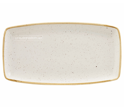Тарелка обеденная Churchill SWHSOP111 Stonecast White Speckle 15x29.5 см
