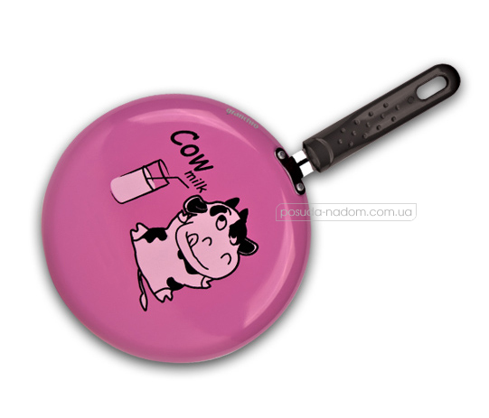Сковорода млинець Granchio 88270 Cow milk pink Crepe 23 см