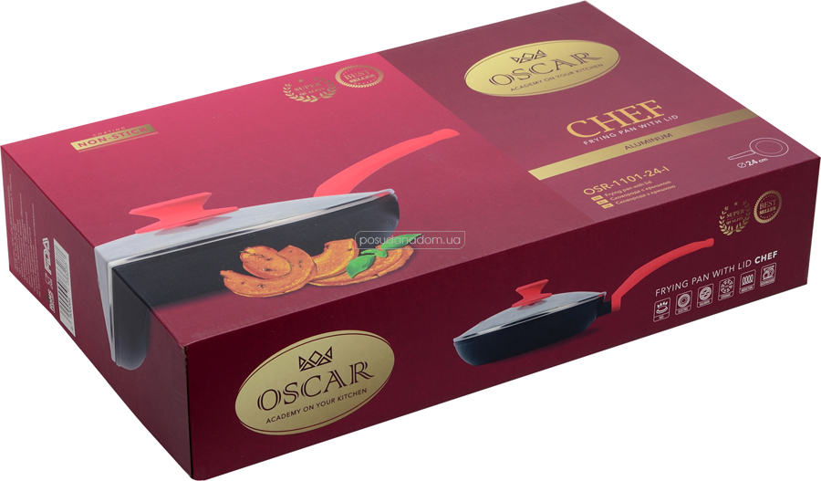 Сковорода Oscar OSR-1101-24-l CHEF 24 см в ассортименте