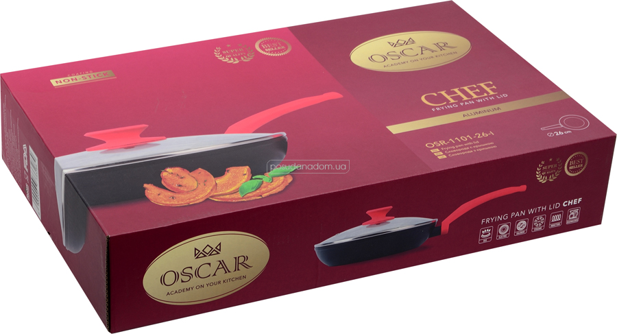 Сковорода Oscar OSR-1101-26-l CHEF 26 см акция