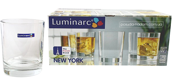 Набор низких стаканов Luminarc H5065 New York 200 мл
