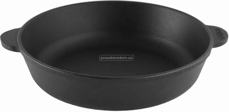 Сковорода без ручки жаровня Brizoll M2460U монолит 24 см