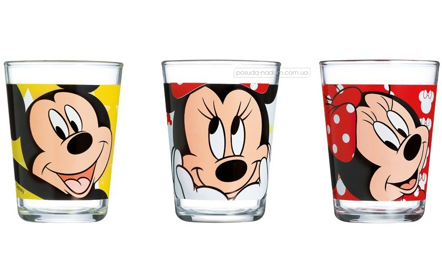 Набір низьких склянок Luminarc H6444 Disney Oh Minnie 160 мл
