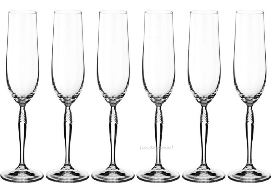 Набор бокалов для шампанского Bohemia 40837 195 Keira 195 мл