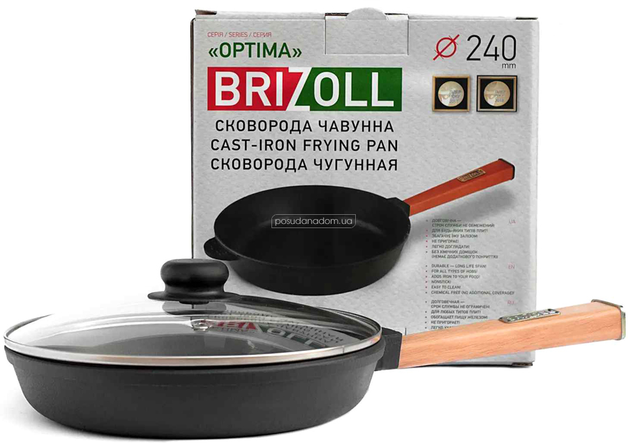 Сковорода brizoll O2440-PC OPTIMA 24 см