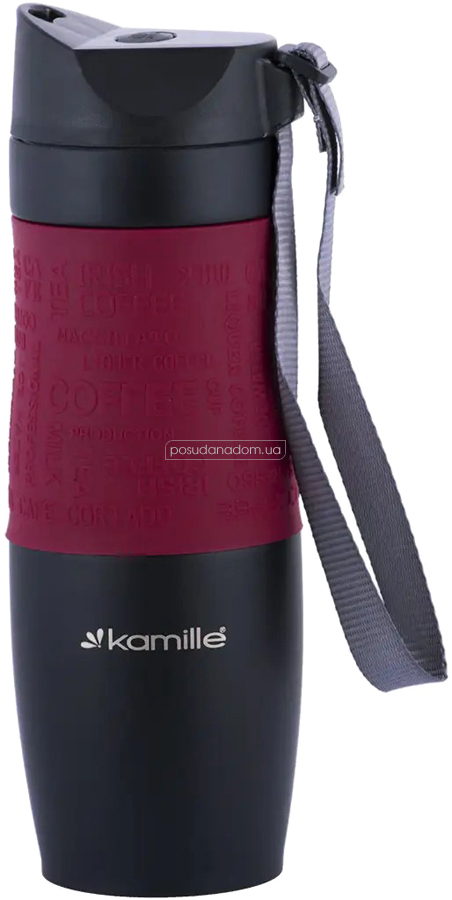 Термокружка Kamille KM-2067-RD 0.48 л