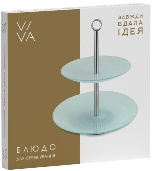 Блюдо Viva S3020SS/M2-Silver Silver Base 20x25 см, каталог