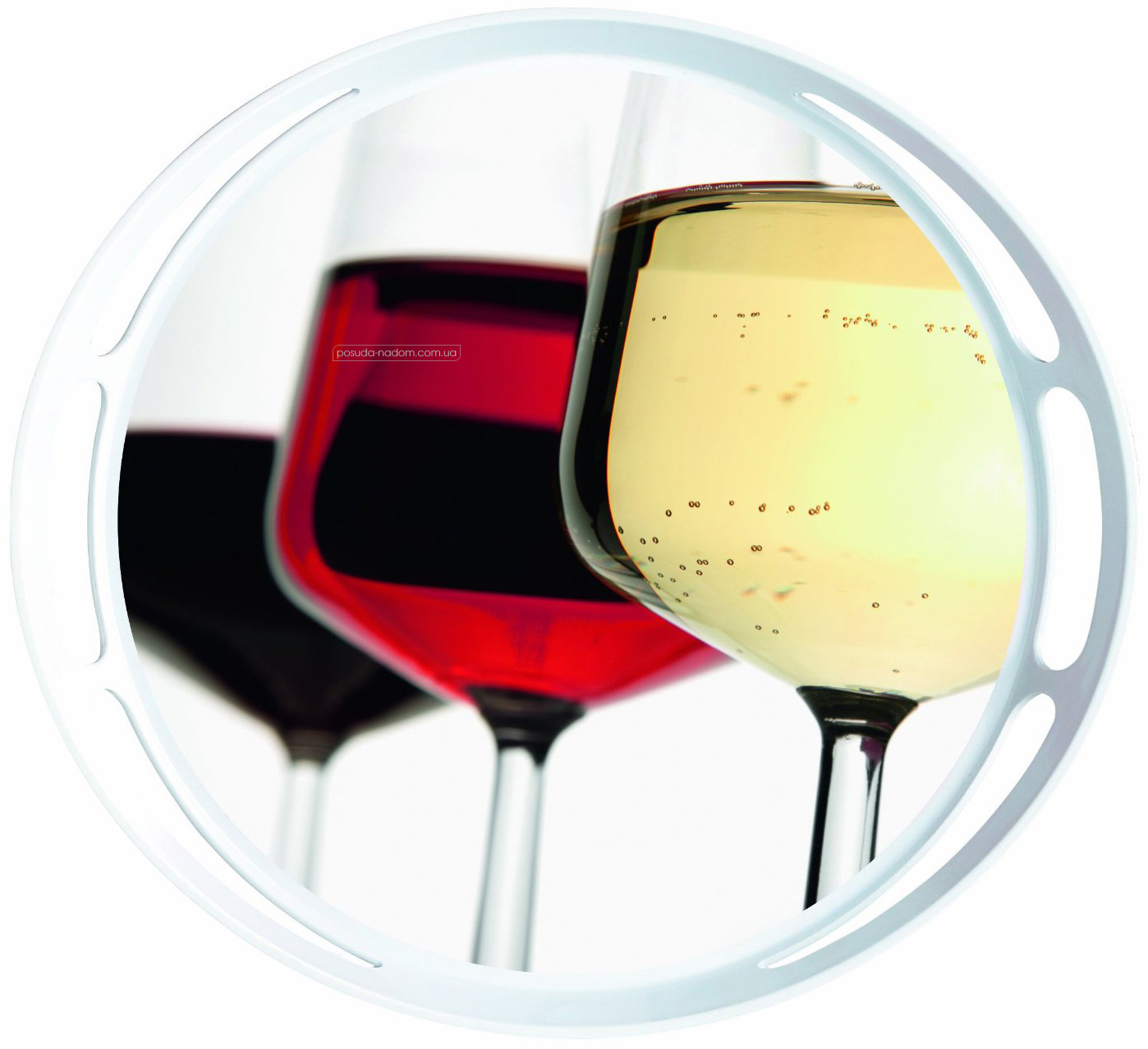 Кругла піднос Emsa 509404 CLASSIC Wine glasses