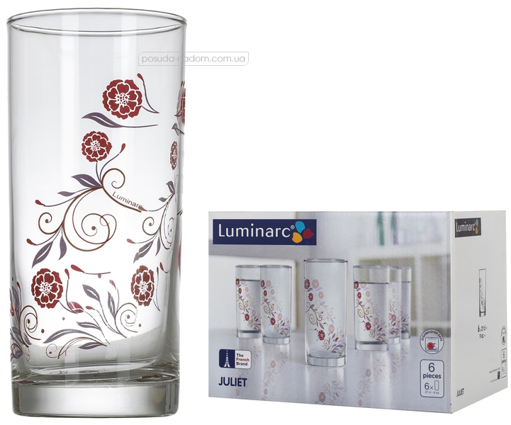 Набір склянок Luminarc N0774 AMSTERDAM JULIET 270 мл