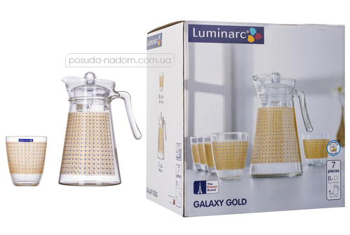 Комплект для напоїв Luminarc N0793 NEO GALAXY GOLD 1.3 л