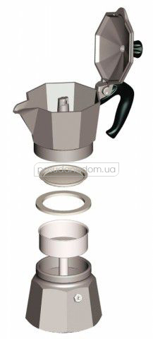 Гейзерная кофеварка bialetti 990001162 moka e 0.15 л, каталог