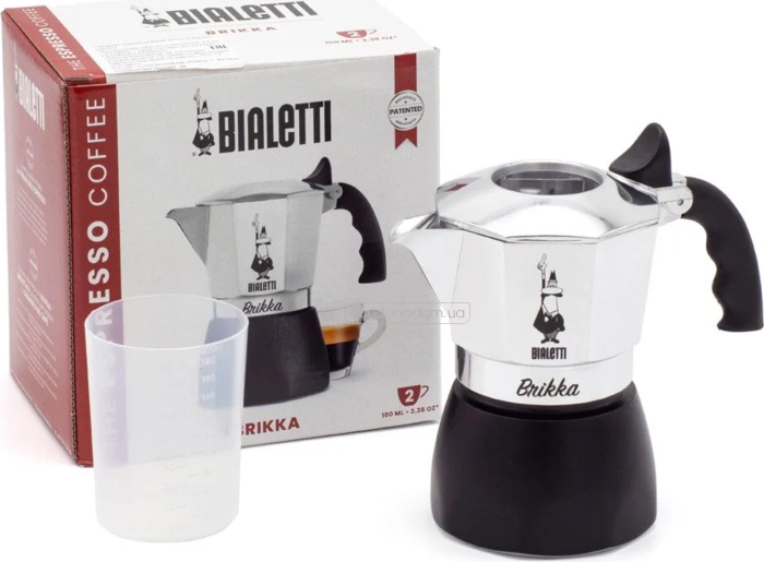 Гейзерная кофеварка bialetti 0007312 new brikka 0.1 л в ассортименте