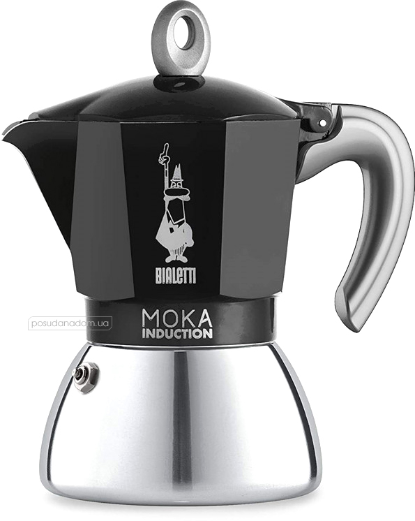 Гейзерная кофеварка bialetti 0006936 new moka induction 0.3 л