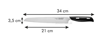 Нож хлебный Tescoma 884622 GrandCHEF 21 см, каталог