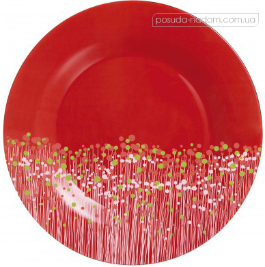 Тарелка обеденная Luminarc H2482 FLOWERFIELD red