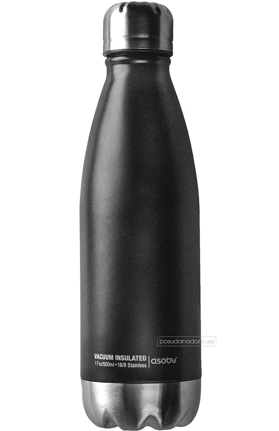 Термопляшка Asobu SBV17 BLACK/SILVER 0.5 л
