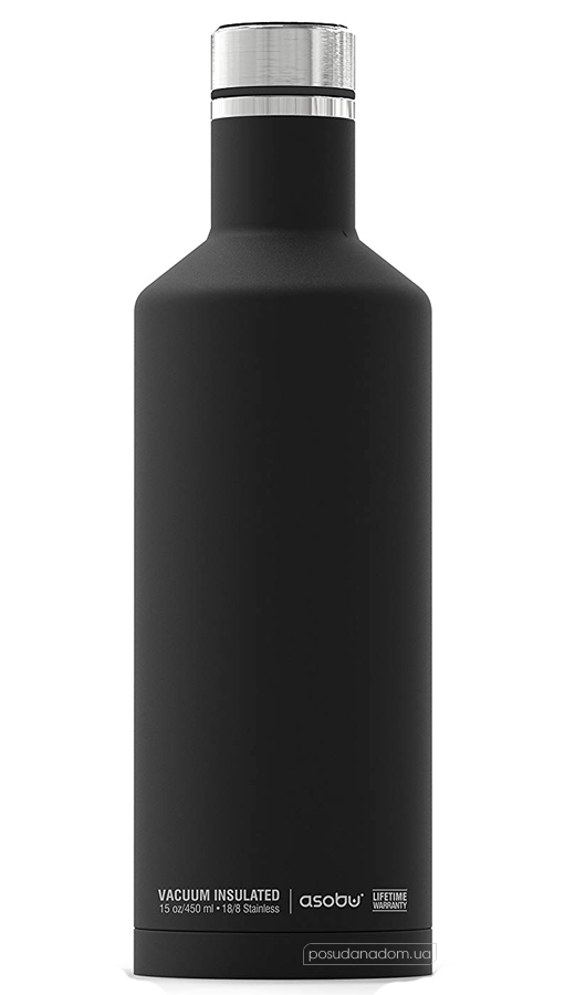 Термопляшка Asobu SBV15 BLACK 0.45 л