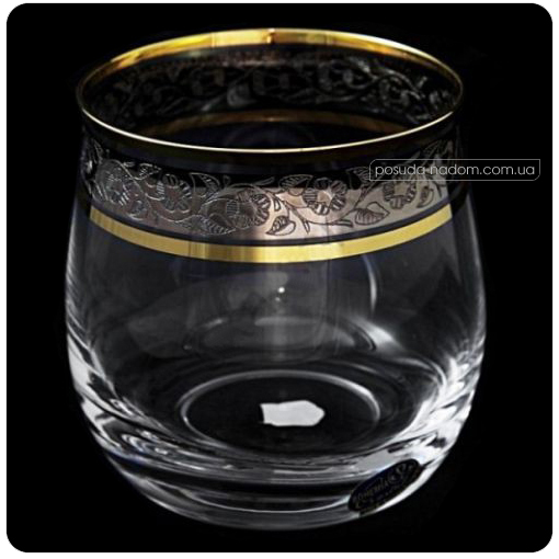 Набір склянок для води Bohemia 25032-43081-380 Iside GOLD 380 мл