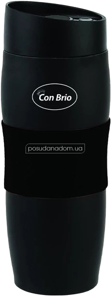 Термокружка Con Brio 366-CB чорна 0.38 л
