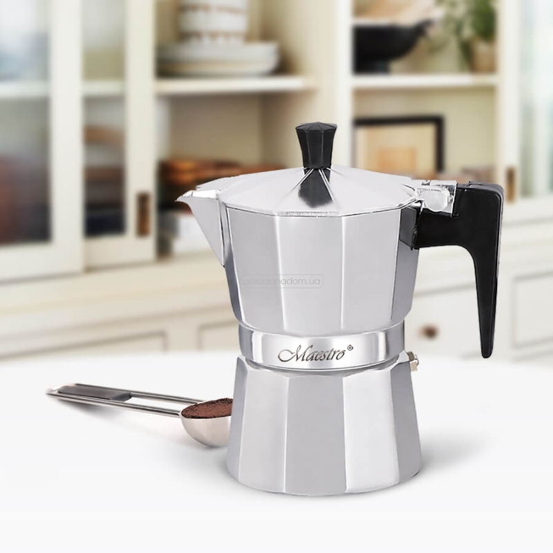 ≡ Кофеварка гейзерная Maestro MR-1666-3 Espresso Moka 0.15 л 🍽️ купить ...